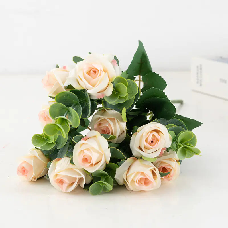 Artificial Rose and Peony Bouquet for Home Decor