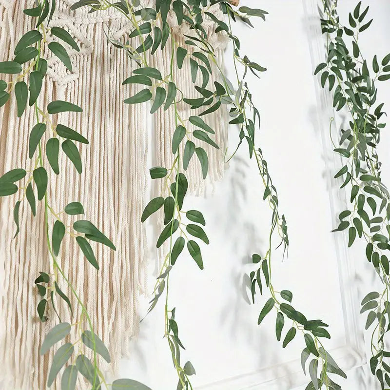 Willow Leaf Vine Hanging Artificial Greenery Garland