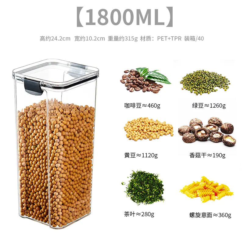 Food-Grade Plastic Sealing Jar for Snacks and Storage
