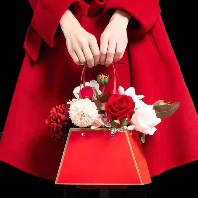 Portable Flower Box Gift Packaging for Events and Parties