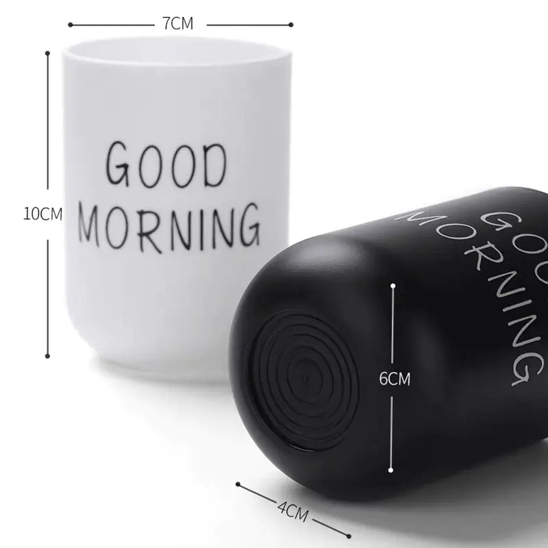 Creative Couple Tooth Jar for Home Good Morning Use