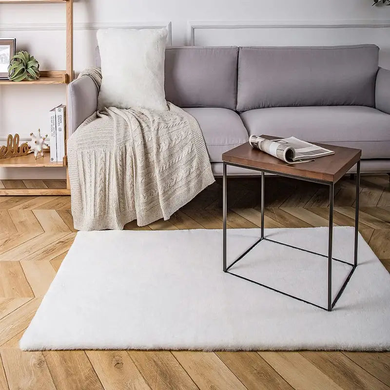 Plush Faux Fur Comfort Rug