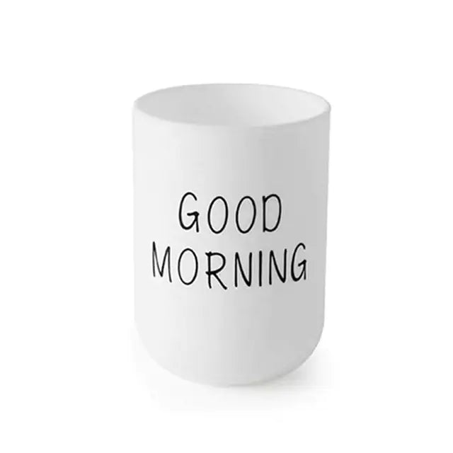 Creative Couple Tooth Jar for Home Good Morning Use